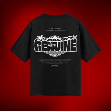 GENUINE BLACK OVERSIZED TSHIRT