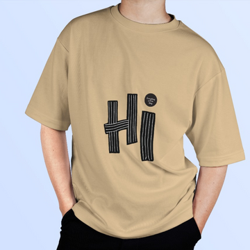 Hi Minimal Oversized Tee – Everyday Vibes