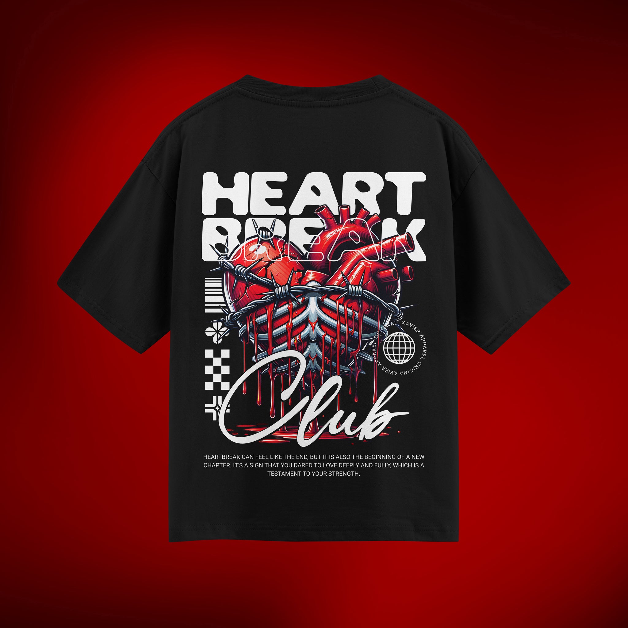Heart Club Oversized Tee – Everyday Vibes