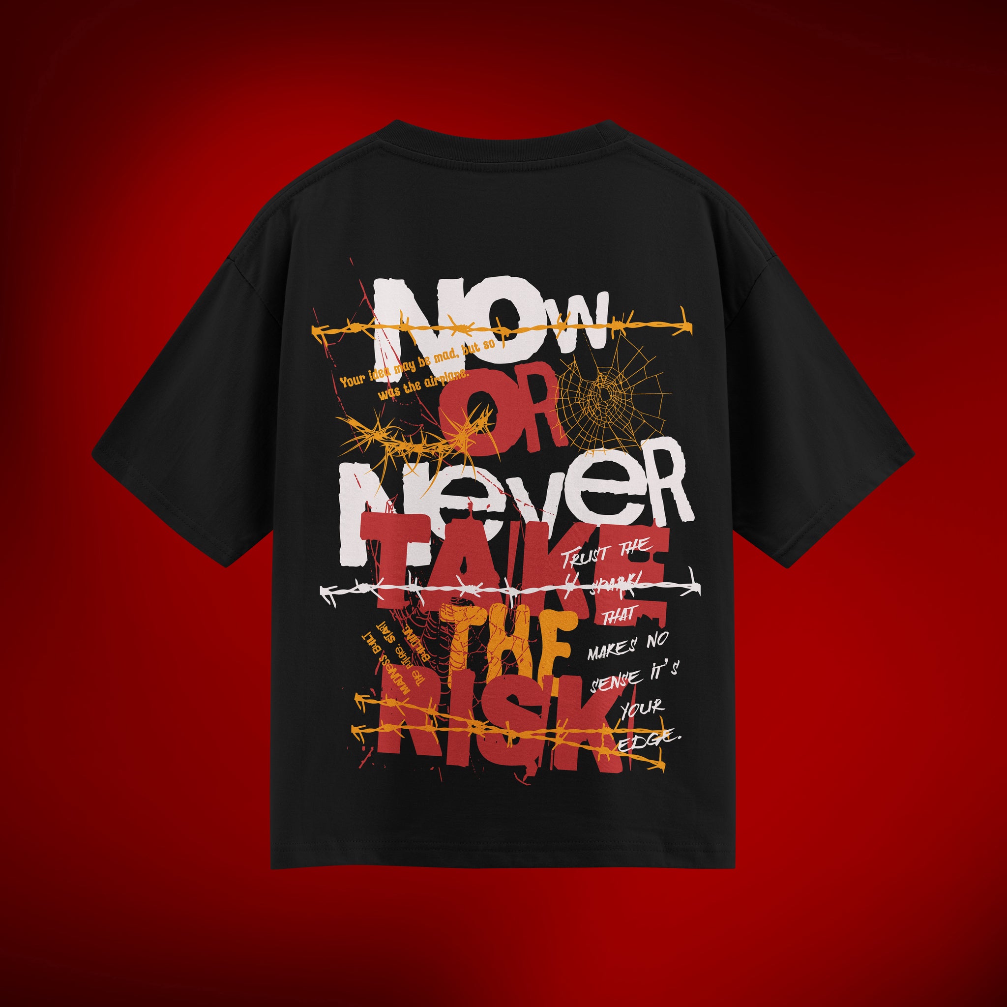 Now Or Never Graphic Oversized Fit Tee